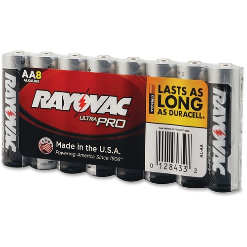Rayovac Ultra Pro Alkaline AA Batteries - For Multipurpose - AA - 1.5 V DC - 8 / Pack