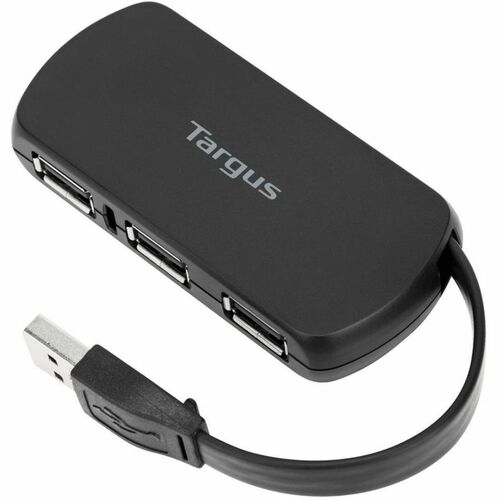 Targus ACH114US 4-Port USB Hub - USB Type A - 4 USB Port(s) - 4 USB 2.0 Port(s) - PC, Mac, Chrome