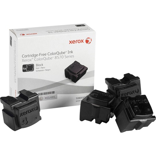 Xerox Solid Ink Solid Ink Stick - Black - 4 / Box - 8600 Pages