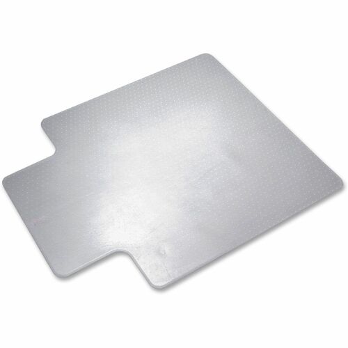 SKILCRAFT Lowith Med-pile PVC Floor Mat - Floor, Carpeted Floor - 53" Length x 45" Width x 0.13" Thickness - Lip Size 12" Length x 25" Width - Vinyl - Clear