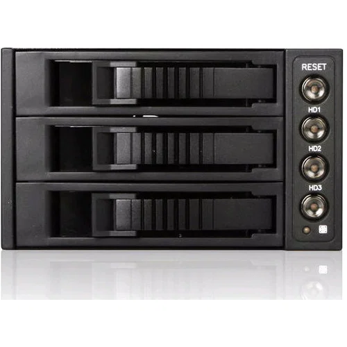 iStarUSA BPU-230SATA Drive Bay Adapter Internal - Black - 3 x Total Bay - 3 x 3.5" Bay