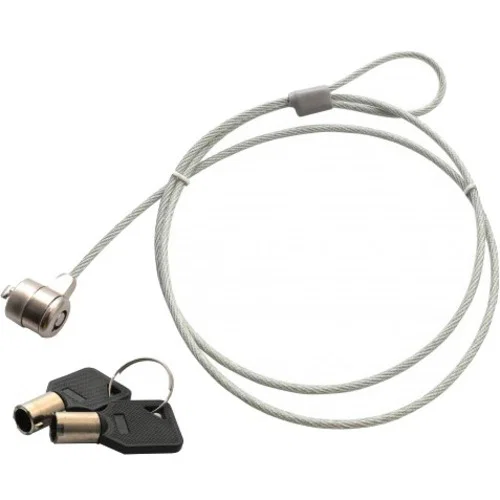 Connectland Laptop Universal Security Cable Lock with two keys - 3.33 ft Cable - Keyed Lock - For Notebook
