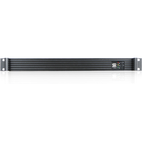 iStarUSA D Value D-118V2-ITX System Cabinet - Rack-mountable - Black - Aluminum, Metal - 1U - 1 x Bay - Mini ITX Motherboard Supported - 2 x Fan(s) Supported - 1 x Internal 3.5" Bay - 1x Slot(s) - 2 x USB(s)