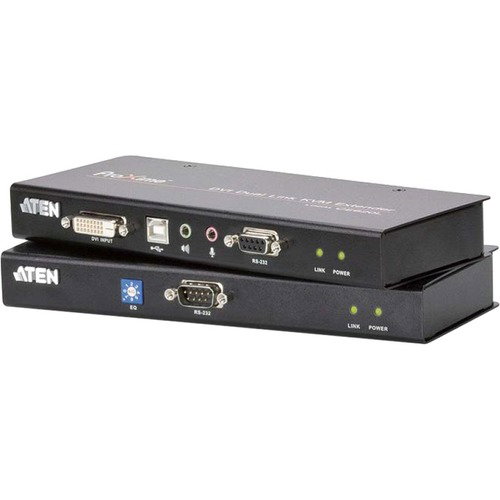 ATEN CE600 KVM Console/Extender-TAA Compliant - 1 Computer(s) - 196.85 ft Range - WUXGA - 1920 x 1200 Maximum Video Resolution - 2 x Network (RJ-45) - 3 x USB - 2 x DVI - 5.3 V DC Input Voltage - Rack-mountable