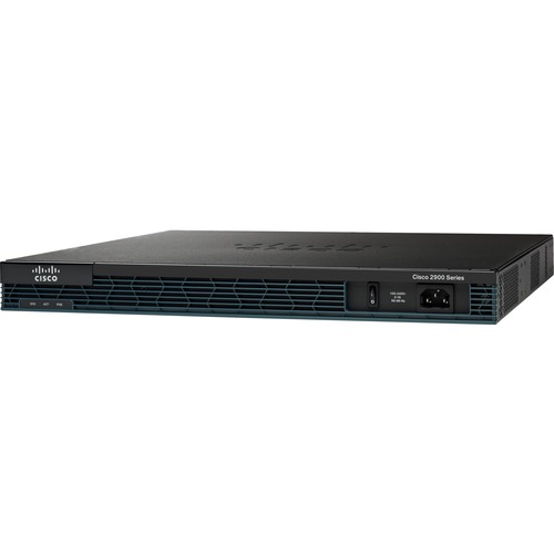 Cisco 2901 Integrated Services Router - Refurbished - 2 Ports - Management Port - 9 - Gigabit Ethernet - 1U - Rack-mountable