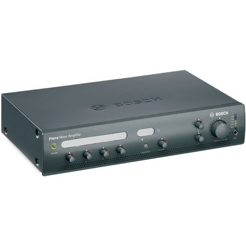 Bosch Plena PLE-1MA030-US Amplifier - 30 W RMS - Charcoal - 50 Hz to 20 kHz - 100 W - Ethernet