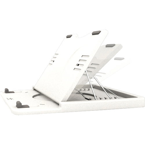 Vantec Tablet Stand 360 - 0.6" x 7.4" x 7.4" x - Plastic - White