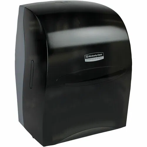 Kimberly-Clark Professional Electric Towel Dispenser, Sanitouch, 12.6" x 10.2" x 16.1", 1.5" Hub, Smoke Plastic, Touch-Free, Keylock
