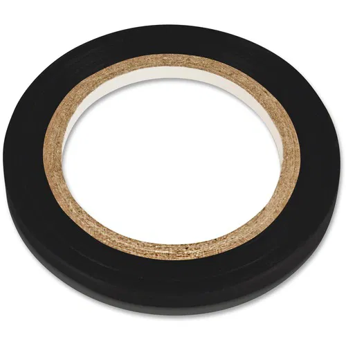 COSCO Decorative Tape, Glossy, 1/8" x 27 ft, Black, Removable Adhesive