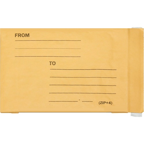 SKILCRAFT Sealed Air Jiffy Padded Mailer - Bubble - 6" Width x 10" Length - Peel & Seal - 250 / Pack - Kraft