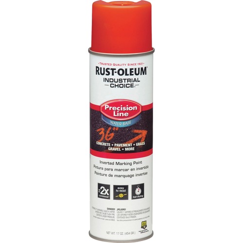 Rust-Oleum Industrial Choice Precision Line Marking Paint - 1 Color(s) - Alert Orange - 17 fl oz - 1 Each