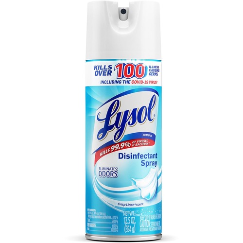 Lysol Disinfectant Spray, Crisp Linen Scent, 12.5 oz, for Hard and Soft Surfaces, EPA-Registered