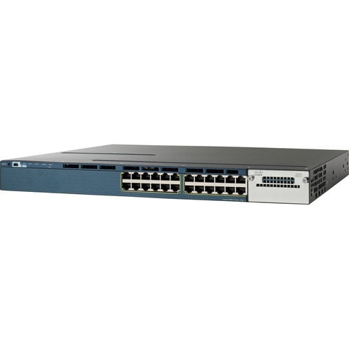 Cisco Catalyst 3560-X Ethernet Switch - 24 Ports - Manageable - Gigabit Ethernet - 10/100/1000Base-T - 2 Layer Supported - Twisted Pair - PoE Ports - 1U High - Rack-mountable - Lifetime Limited Warranty