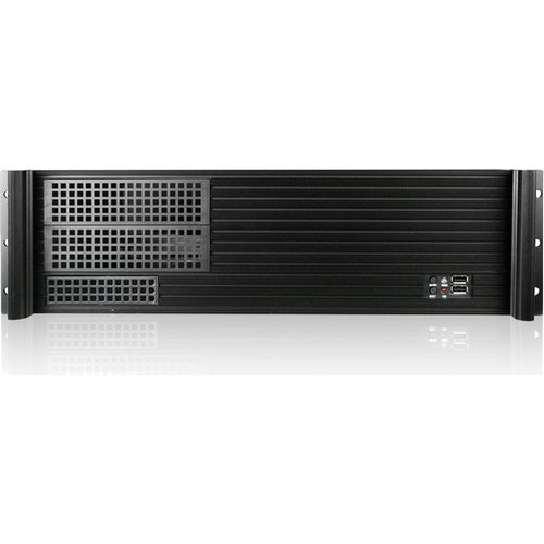 iStarUSA D-313SE-MATX 3U Compact Rackmount Chassis compatible with PS2 Power Supply - Rack-mountable - Black - Aluminum, Steel - 3U - 7 x Bay - 1 x 500 W - Mini ITX, Micro ATX Motherboard Supported - 4 x Fan(s) Supported - 2 x External 5.25" Bay - 1 x Ext