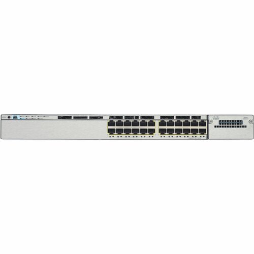 Cisco Catalyst 3750X 24 Port GE SFP IP Base Refurbished - Manageable - 3 Layer Supported - 24 SFP Slots - 1U High - Rack-mountable - Lifetime Limited Warranty