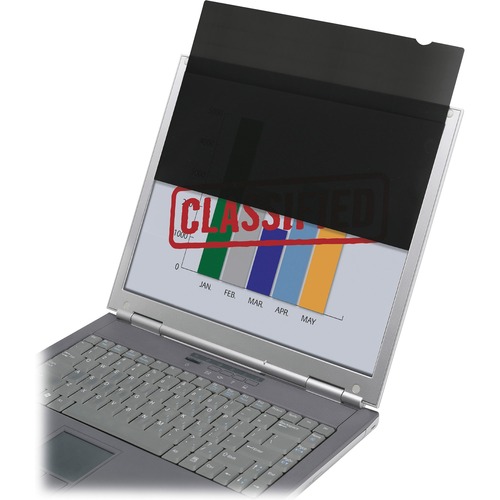 SKILCRAFT LCD Monitor Privacy Filters Black - For 24" Monitor, Notebook - Scratch Resistant, Fingerprint Resistant - Anti-glare - 1 Pack