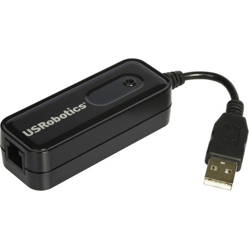 USRobotics 56K* USB Softmodem - USB - 1 x Modem (RJ-11) - 56 kbit/s - ITU-T V.17, ITU-T V.27ter, ITU-T V.29, ITU-T V.21 Fax Technology - ITU-T V.92, ITU-T V.90, ITU-T V.32, ITU-T V.32bis, ITU-T V.34 Modulation