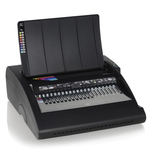 GBC Combbind C210E Electric Binding Machine - CombBind - 330 Sheet(s) Bind - 20 Punch - Letter - 9" Height x 16" Width x 14" Depth - Gray, Silver