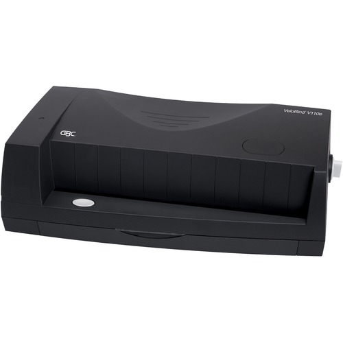GBC VeloBind V110E Electric Binder - Strip - 200 Sheet(s) Bind - 24 Punch - Letter - 8.4" Height x 12.2" Width x 20.3" Depth - Charcoal