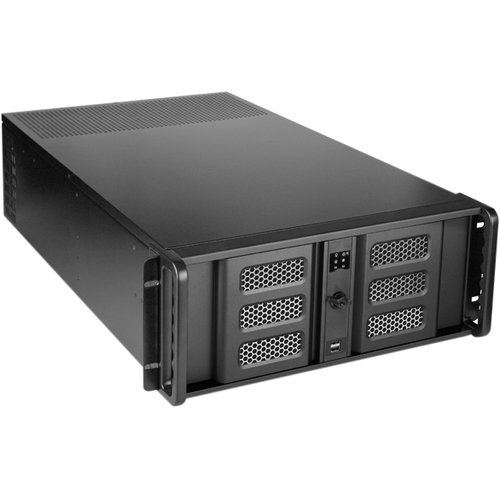 iStarUSA 4U High Performance Rackmount Chassis with 8" Touch Screen LCD - Rack-mountable - Black - Aluminum, Steel - 4U - 4 x Bay - EATX, Micro ATX, ATX Motherboard Supported - 5 x Fan(s) Supported - 3 x External 5.25" Bay - 1 x External 3.5" Bay - 7x Slo