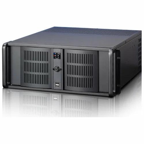 iStarUSA 4U Compact Stylish Rackmount Chassis - Rack-mountable - Black, Black - Aluminum, Steel - 4U - 9 x Bay - ATX, Micro ATX Motherboard Supported - 2 x Fan(s) Supported - 7 x External 5.25" Bay - 1 x External 3.5" Bay - 1 x Internal 3.5" Bay - 2 x USB