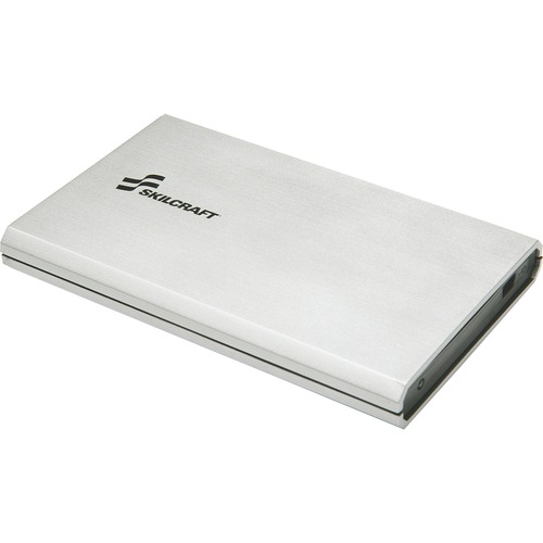 SKILCRAFT 500 GB Hard Drive - 2.5" External - Silver - USB 3.0 - 5 Year Warranty - 1 Pack