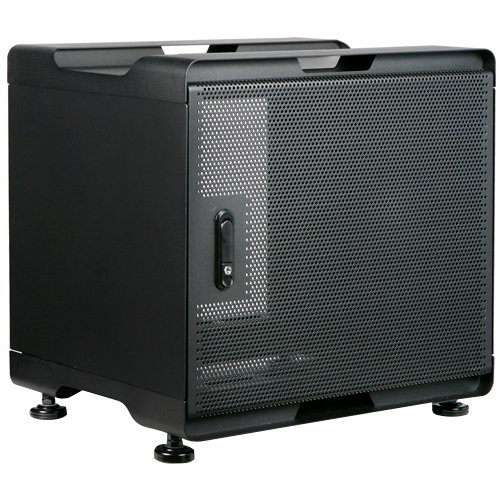 Claytek 9U 380mm Depth Audio/Video Rackmount Cabinet - 9U Rack Height x 19" Rack Width - Rack-mountable - Black - Steel