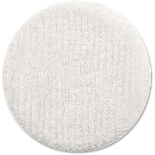 Oreck Cleaning Pad, Terry Cloth Bonnet, 12" Diameter, Warm White, for Dry Carpet Cleaning System