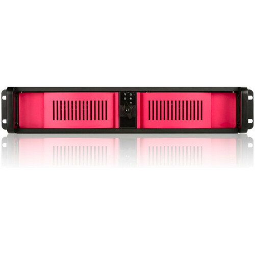 iStarUSA 2U Compact Stylish Rackmount Front-Mounted PSU Chassis Red - Rack-mountable - Red - Steel - 2U - 4 x Bay - ATX, Micro ATX Motherboard Supported - 1 x Fan(s) Supported - 1 x External 5.25" Bay - 1 x External 3.5" Bay - 2 x Internal 3.5" Bay - 3x S