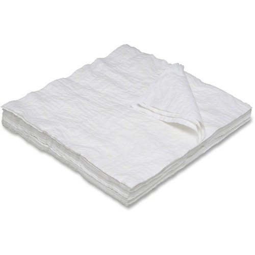 SKILCRAFT General-purpose Cleaning Towels - 4 Ply - 13.50" x 13.50" - White - Nylon, Fiber - Absorbent, Medium Duty, Tear Resistant - For Multipurpose - 100 Per Pack - 10 / Box