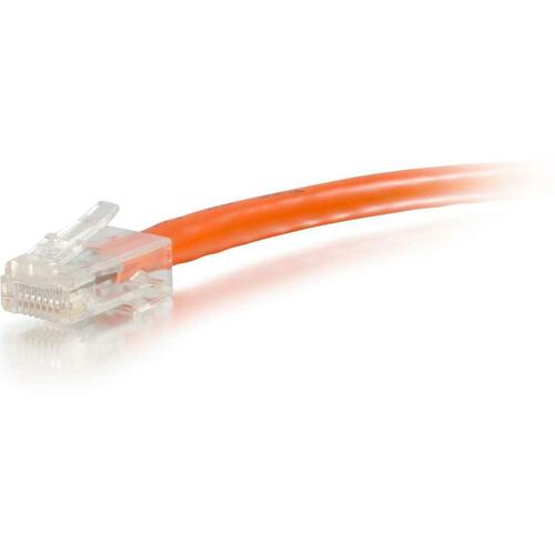 C2G Cat6 Network Patch Cable, 30 ft, UTP, Non-Booted, RJ-45 Male to Male, Orange