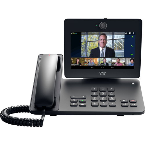 Cisco DX650 IP Phone - Corded/Cordless - Corded/Cordless - Wi-Fi, Bluetooth - Desktop - Smoke - 1 x Total Line - VoIP - IEEE 802.11a/b/g/n - Unified Communications Manager - 2 x Network (RJ-45) - PoE Ports