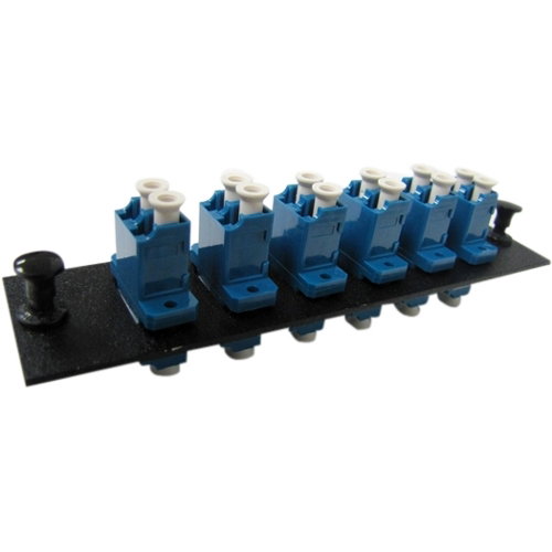 Weltron Loaded 6 Port LC/LC Duplex Fiber Panel - 6 x LC Duplex - 6 Port(s) - 6 x RJ-11 - 6 x Duplex
