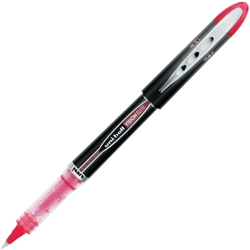 uniball™ Vision Elite Rollerball Pen - 0.5 mm Micro Pen Point - Red Ink - Pigment-based - 1 Each