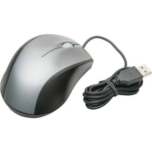SKILCRAFT Optical Sensor Mouse - Optical - Cable - Black - 1 Pack - USB - 800 dpi - Scroll Wheel - 2 Button(s)