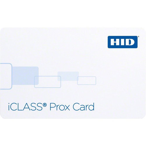 HID iCLASS Prox Card - Printable - Smart Card - 3.38" x 2.13" Length - White - Polyethylene Terephthalate (PET), Polyvinyl Chloride (PVC)