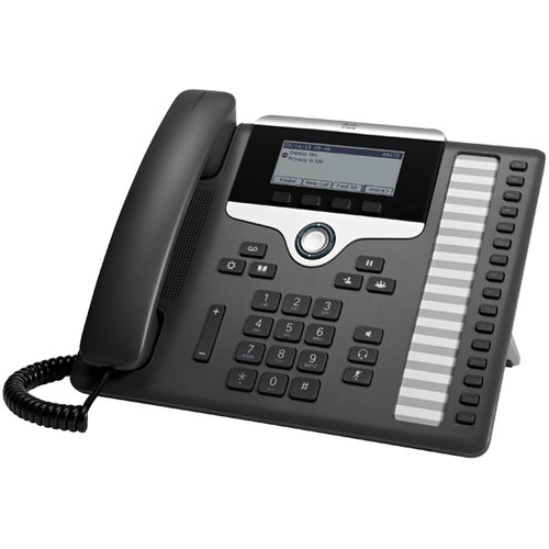 Cisco 7861 IP Phone - Corded - Wall Mountable - Charcoal - 16 x Total Line - VoIP - Enhanced User Connect License - 2 x Network (RJ-45) - PoE Ports