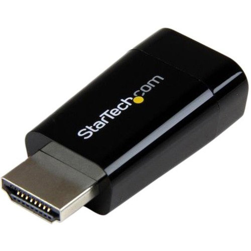 StarTech.com Compact HDMI to VGA Adapter Converter - 1920x1200/1080p - Connect an HDMI device/computer to a VGA monitor or projector, with this slim adapter ideal for laptops/ultrabooks - HDMI to VGA Converter - HDMI Laptop to Monitor - HDMI to VGA Conver