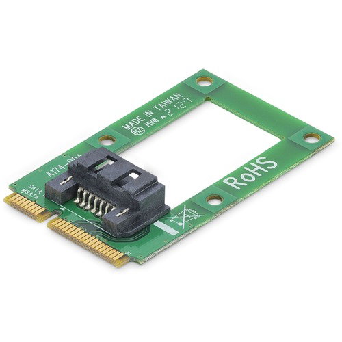 StarTech.com mSATA to SATA HDD / SSD Adapter - Mini SATA to SATA Converter Card - Turn an mSATA host connection into a standard SATA port - mSATA to SATA Adapter - Mini SATA to SATA - Mini SATA to SATA Adapter - mSATA to SATA 7pin - mSATA to SATA 7 pin Co