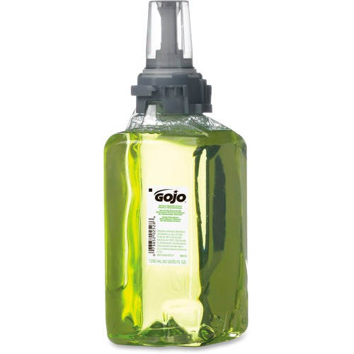 Gojo Foam Soap Refill, Pump Bottle, Ginger Citrus Scent, 1.32 qt, Bio-Based, EcoLogo Certified, USDA Certified, Green, for Gojo Dispensers
