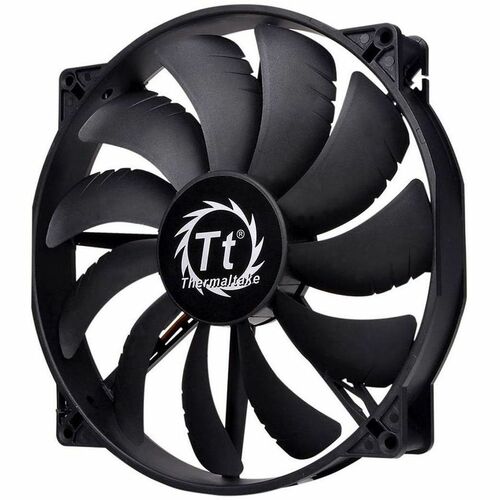 Thermaltake Pure 20 DC Fan - 7.87" Maximum Fan Diameter - 969.8 gal/min Maximum Airflow - 800 rpm - Long Life Sleeve Bearing - 3-pin - Chassis