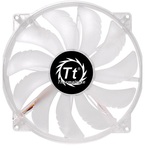Thermaltake Pure 20 LED DC Fan - 7.87" Maximum Fan Diameter - 969.8 gal/min Maximum Airflow - 800 rpm - Sleeve Bearing - 3-pin