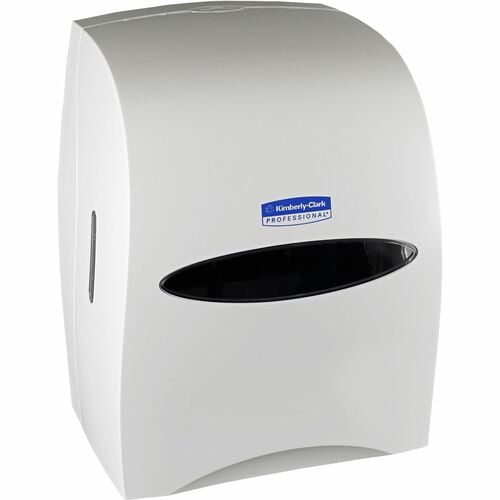 Kimberly-Clark Professional Hand Towel Dispenser, Sanitouch, Touchless, 12.6" W x 10.2" D x 16.1" H, White, for 1-1/2" Core Hard Roll Towels