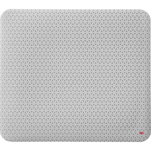 3M Precise Mouse Pad, 8 in x 9 in x 0.30 in, Gray Foam, Repositionable Adhesive, Non-Skid Base, Battery-Saver Design