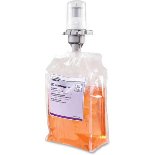 Rubbermaid 3486571 Enriched Foam Hand Wash - Vanilla and White Peach Scent - 1.37 quart - Soil Remover - Hand - Moisturizing - Peach - Rich Lather - 3 / Pack