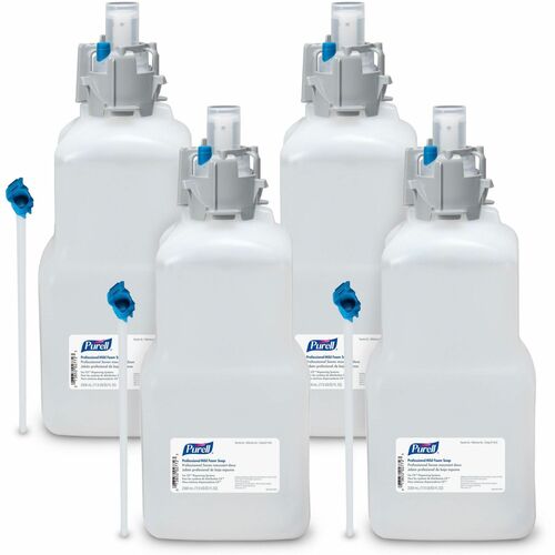 PURELL® 2.3L Refill Professional Mild Foam Soap - 2.43 quart - Kill Germs - Hand - Fragrance-free, Dye-free, Paraben-free, Phthalate-free, Bio-based - 4 / Carton