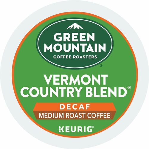 Green Mountain Coffee Roasters Vermont Country Blend Decaf K-Cup, Medium Roast, for Keurig Brewers, 24/Box, 4/CT