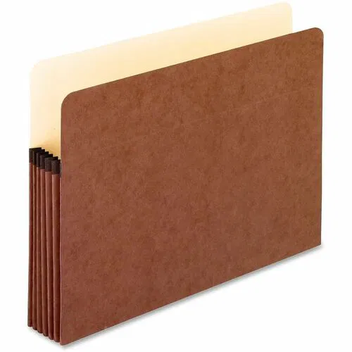 Pendaflex File Pocket, Letter 8.5" x 11", 5.25" Expansion, 1,050-Sheet Capacity, Redrope Fiber, Acid-Free Gusseted