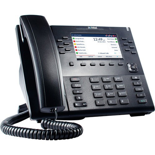 Mitel 6869 IP Phone - Desktop - Black - VoIP - 2 x Network (RJ-45) - PoE Ports