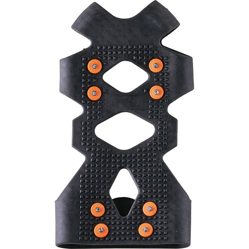 Ergodyne 6300 Ice Traction Device - Rubber, Carbon Steel - Black